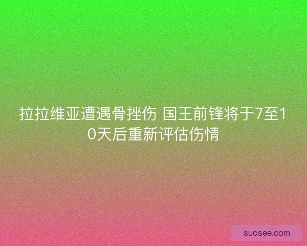 拉拉维亚遭遇骨挫伤 国王前锋将于7至10天后重新评估伤情 拉拉维亚遭遇骨挫伤 国王前锋将于7至10天后重新评估伤情